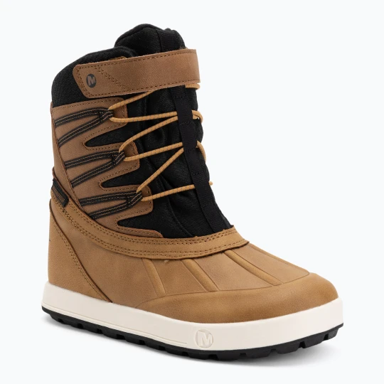 Zdjęcie produktu Śniegowce dziecięce Merrell Snow Bank 5.0 WP wheat / black Brązowy