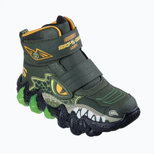 Zdjęcie produktu Śniegowce dziecięce SKECHERS Skech-O-Saurus Lights 2.0 green