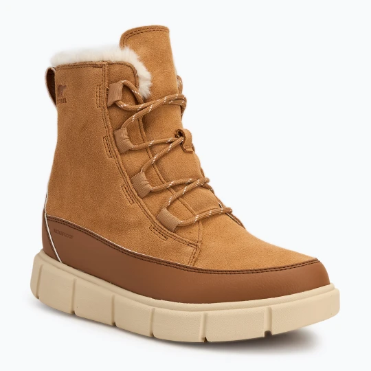 Zdjęcie produktu Śniegowce dziecięce Sorel Youth Sorel Explorer III Lace tawny buff / bleached ceramic Brązowy