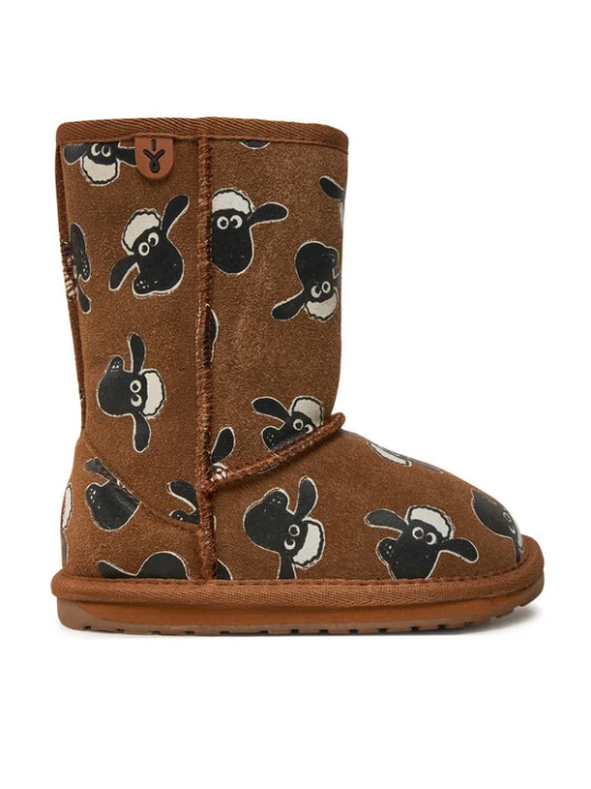 Zdjęcie produktu Śniegowce EMU Australia Shaun The Sheep Print K13107 Brązowy