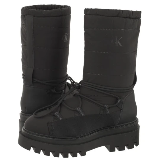 Zdjęcie produktu Śniegowce Flatform Snow Boot Nylon Wn Triple Black YW0YW01146 0GT (CK399-a) Calvin Klein