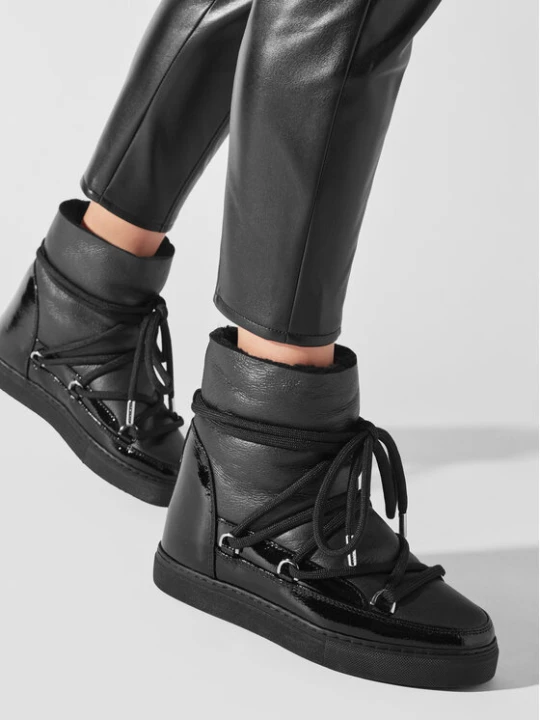 Zdjęcie produktu Śniegowce Inuikii Gloss Wedge 75203-007 Czarny