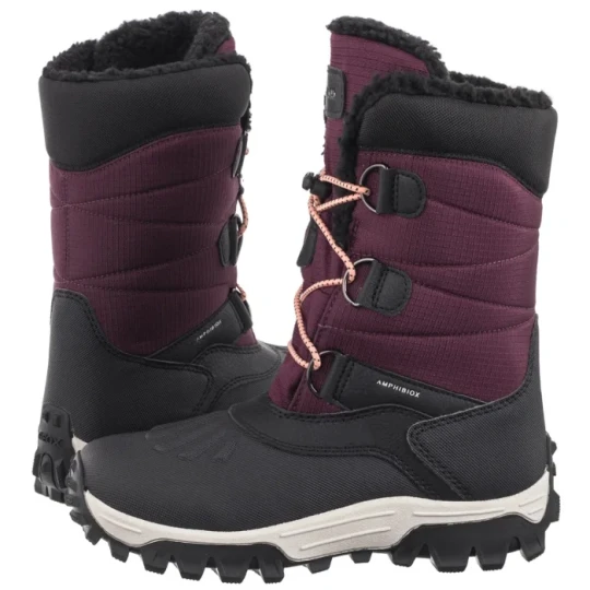 Zdjęcie produktu Śniegowce J Himalaya G.B Abx A - Nyl+Dbk Bordeaux / Black J46FTA 0FU50 C0044 (GE199-a) Geox