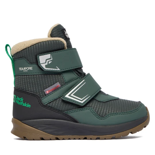 Zdjęcie produktu Śniegowce Jack Wolfskin Polar Bear B Texapore Mid VC K A62144 E0206 Zielony
