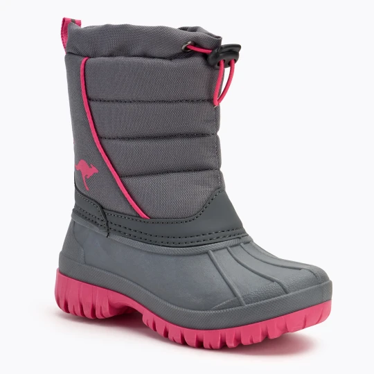 Zdjęcie produktu Śniegowce juniorskie KangaROOS K-Ben steel grey / daisy pink
