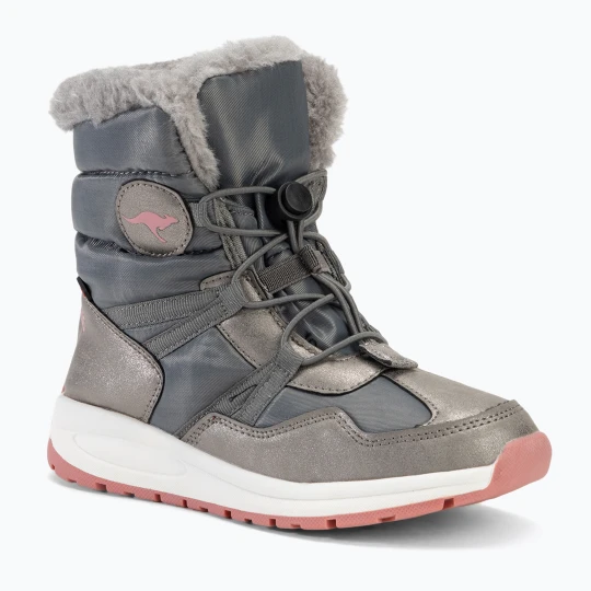 Zdjęcie produktu Śniegowce juniorskie KangaROOS K-PE Ski RTX steel grey / dusty rose