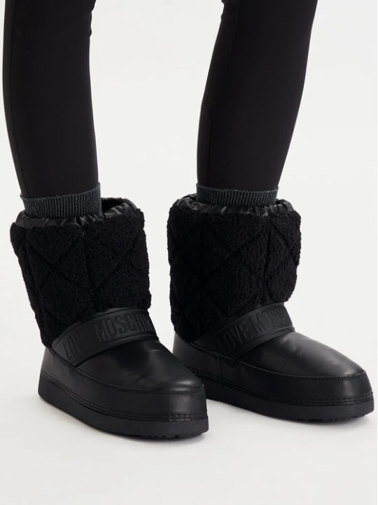 Zdjęcie produktu Śniegowce LOVE MOSCHINO JA24422G0NISJ00Bcz Czarny