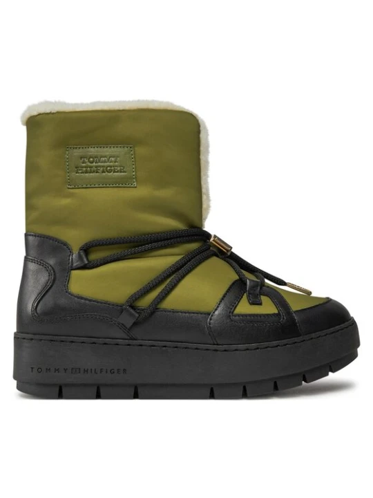 Zdjęcie produktu Śniegowce Tommy Hilfiger Tommy Essential Snowboot FW0FW07504 Zielony