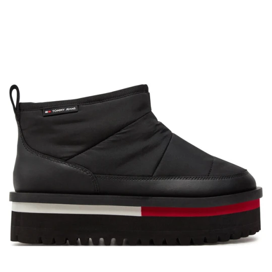 Zdjęcie produktu Śniegowce Tommy Jeans Tjw Nylon Flatform Boot Wl EN0EN02689 Czarny