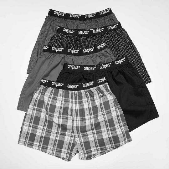Zdjęcie produktu 5 PACK - Black Tape Woven Boxershorts SNIPES szary
