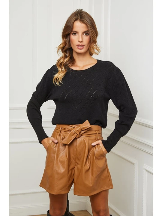 Zdjęcie produktu So Cachemire Sweter "Dolly" w kolorze czarnym rozmiar: XL
