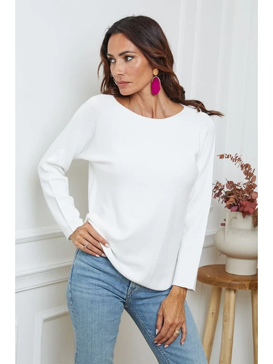 Zdjęcie produktu So Cachemire Sweter "Ianaz" w kolorze kremowym rozmiar: XL