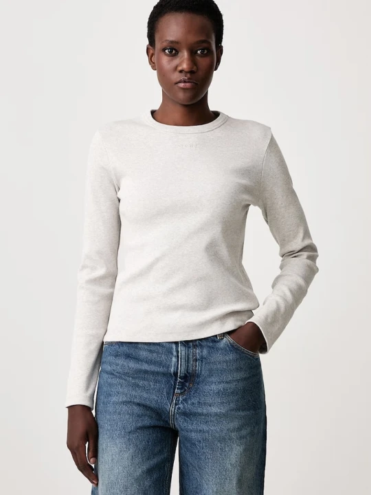 Zdjęcie produktu Soeur longsleeve damski bawełniany FLAVIE szary