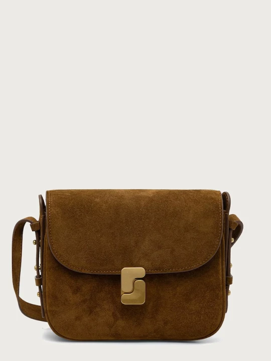 Zdjęcie produktu Soeur torebka crossbody damska zamszowa BELLISSIMA MINI brązowy