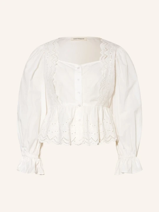 Zdjęcie produktu Sofie Schnoor Bluzka Aria Z Koronką beige BIAŁY