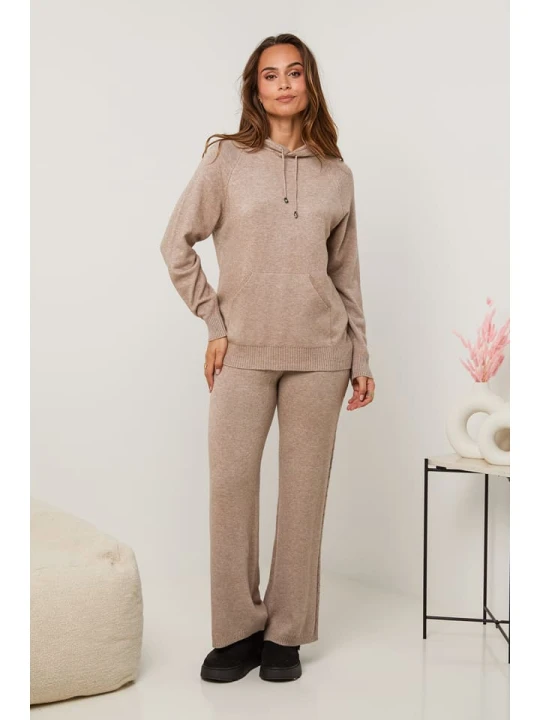 Zdjęcie produktu Soft Cashmere 2-częściowy zestaw w kolorze beżowym rozmiar: 38 / 40