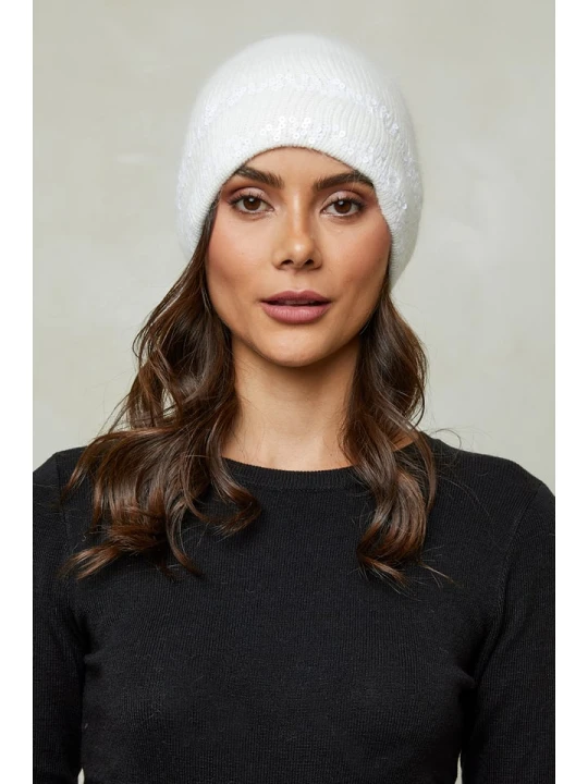 Zdjęcie produktu Soft Cashmere Czapka w kolorze białym rozmiar: onesize