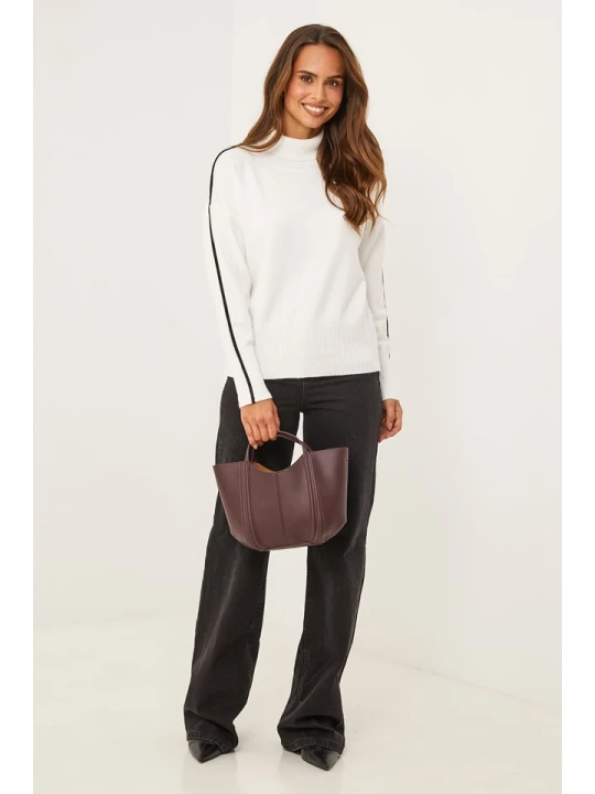 Zdjęcie produktu Soft Cashmere Golf w kolorze białym rozmiar: 38/40