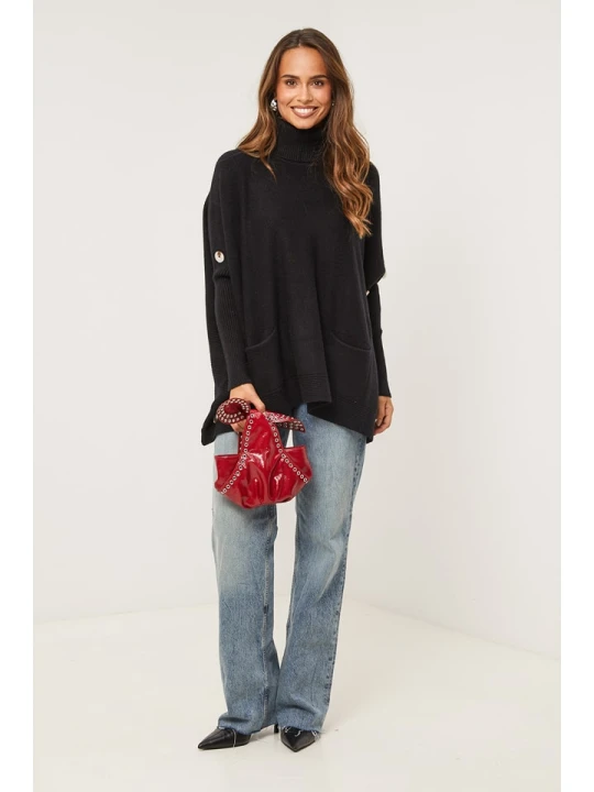 Zdjęcie produktu Soft Cashmere Golf w kolorze czarnym rozmiar: 34 / 36