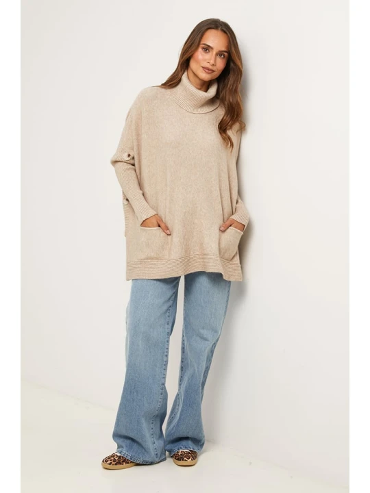 Zdjęcie produktu Soft Cashmere Golf w kolorze szarobrązowym rozmiar: 38 / 40