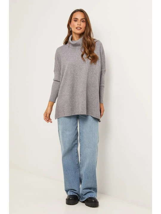 Zdjęcie produktu Soft Cashmere Golf w kolorze szarym rozmiar: 34/36