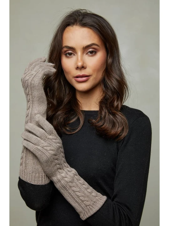 Zdjęcie produktu Soft Cashmere Rękawiczki w kolorze beżowym rozmiar: onesize