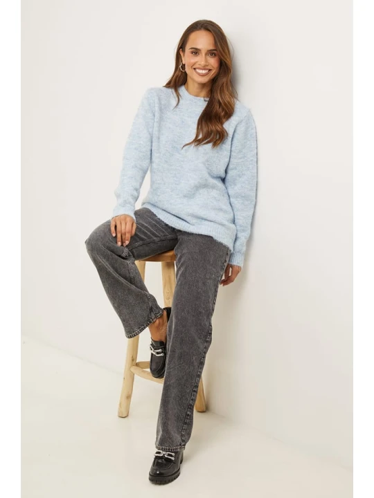 Zdjęcie produktu Soft Cashmere Sweter w kolorze błękitnym rozmiar: 36/38