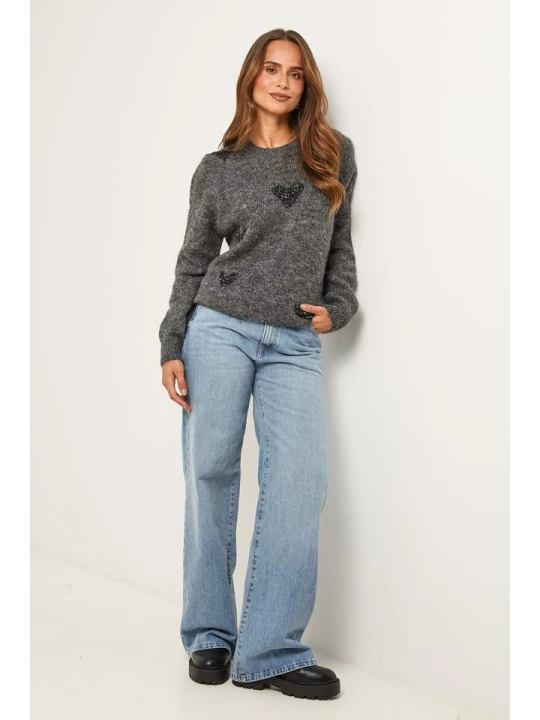 Zdjęcie produktu Soft Cashmere Sweter w kolorze ciemnoszarym rozmiar: 40 / 42