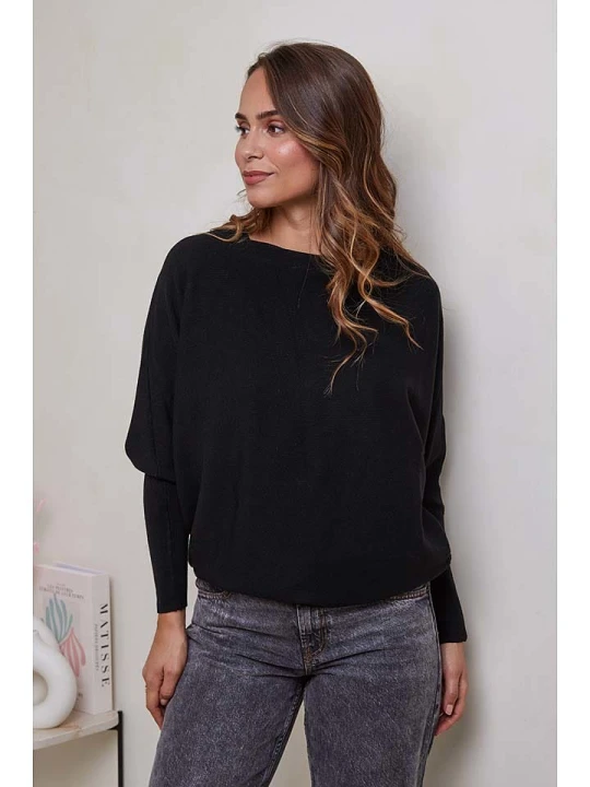 Zdjęcie produktu Soft Cashmere Sweter w kolorze czarnym rozmiar: 38/40