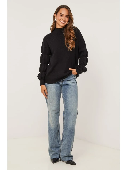 Zdjęcie produktu Soft Cashmere Sweter w kolorze czarnym rozmiar: 38/40