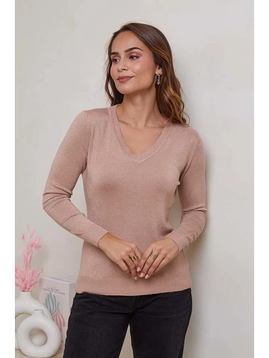 Zdjęcie produktu Soft Cashmere Sweter w kolorze jasnoróżowym rozmiar: 38/40