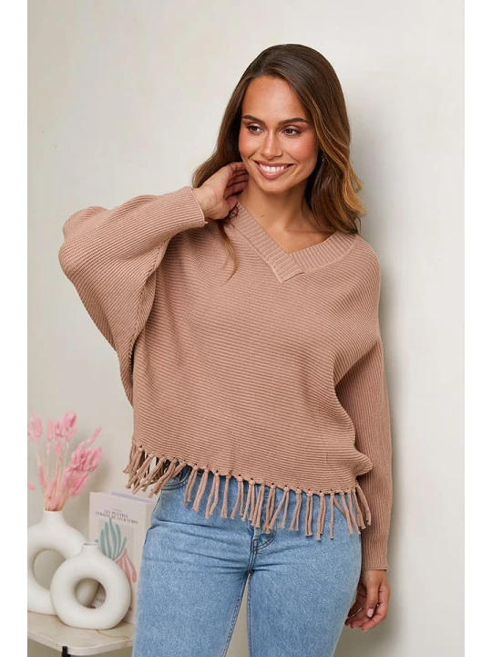 Zdjęcie produktu Soft Cashmere Sweter w kolorze karmelowym rozmiar: 34/36