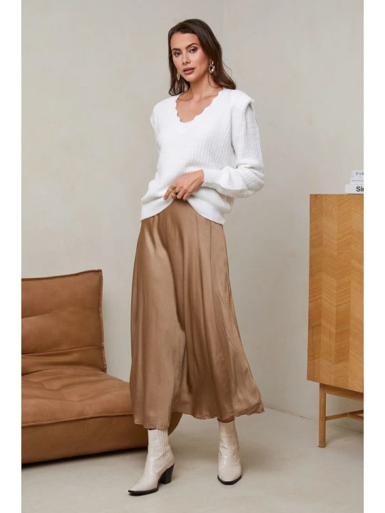 Zdjęcie produktu Soft Cashmere Sweter w kolorze kremowym rozmiar: 38/40