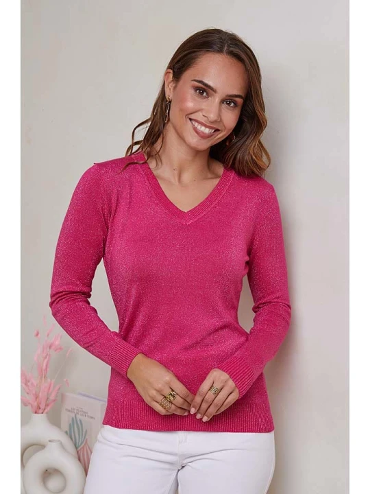Zdjęcie produktu Soft Cashmere Sweter w kolorze różowym rozmiar: 38/40