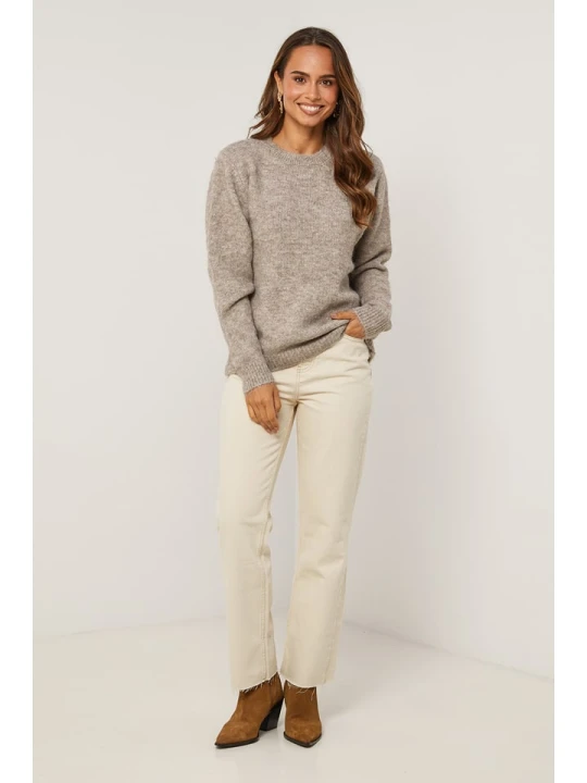 Zdjęcie produktu Soft Cashmere Sweter w kolorze szarobrązowym rozmiar: 36/38