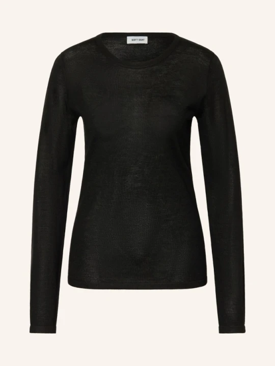 Zdjęcie produktu Soft Goat Sweter Z Jedwabiu Z Dodatkiem Kaszmiru schwarz CZARNY