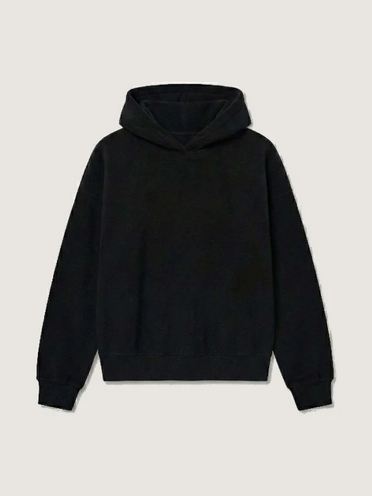 Zdjęcie produktu Soft Hoodie - czarna bluza z kapturem premium anty-piling LAÏF
