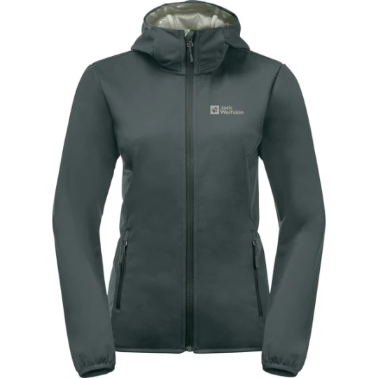 Zdjęcie produktu Softshell damski Windhain Hoody Jack Wolfskin Zielony