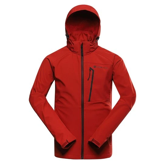 Zdjęcie produktu Softshell męski trekkingowy windbarrier 8000 Hoor Alpine Pro bordowy