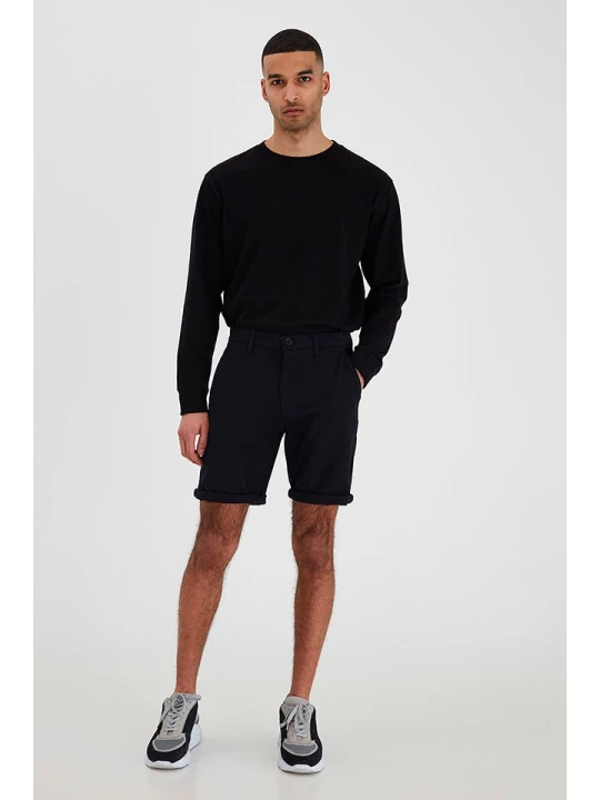 Zdjęcie produktu !SOLID Szorty chino "Fredrick" w kolorze czarnym rozmiar: M