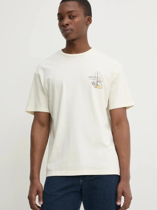Zdjęcie produktu Solid t-shirt bawełniany ORVAL !solid beżowy