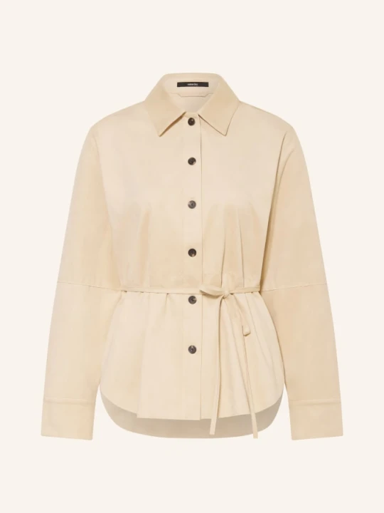 Zdjęcie produktu Someday Bluzka Koszulowa Zyla W Stylu Skórzanym beige JASNOBRĄZOWY