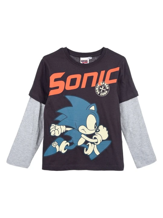 Zdjęcie produktu Sonic Koszulka "Sonic" w kolorze szaro-antracytowym rozmiar: 104