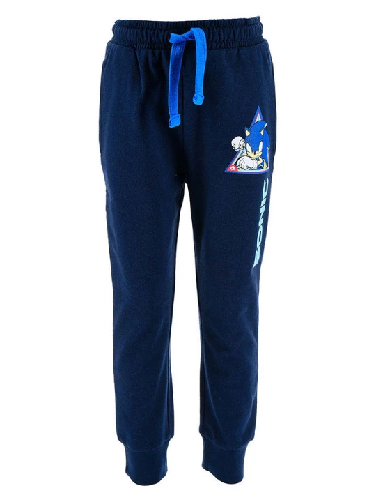 Zdjęcie produktu Sonic Spodnie dresowe "Sonic" w kolorze granatowym rozmiar: 98