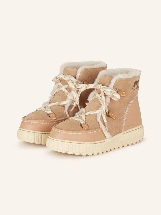 Zdjęcie produktu Sorel Botki Sznurowane Ona Ave™ Alpine beige JASNOBRĄZOWY