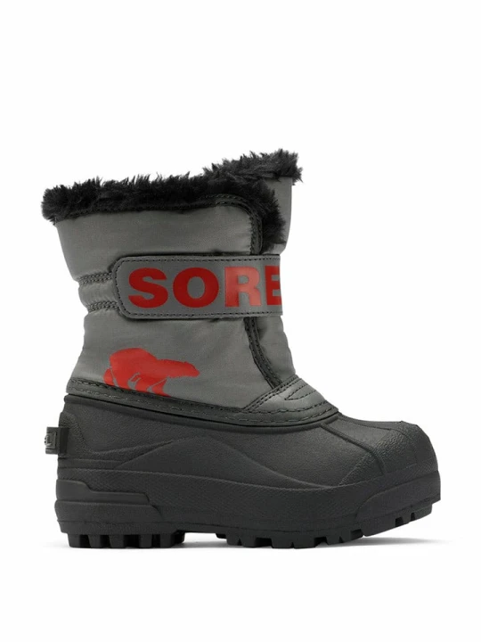 Zdjęcie produktu Sorel Botki zimowe "Snow Commander" w kolorze szaro-czarnym rozmiar: 21