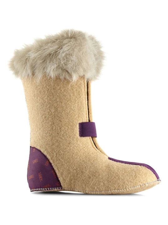 Zdjęcie produktu Sorel Buty wewnętrzne "Joan of Arctic" w kolorze beżowo-fioletowym rozmiar: 32