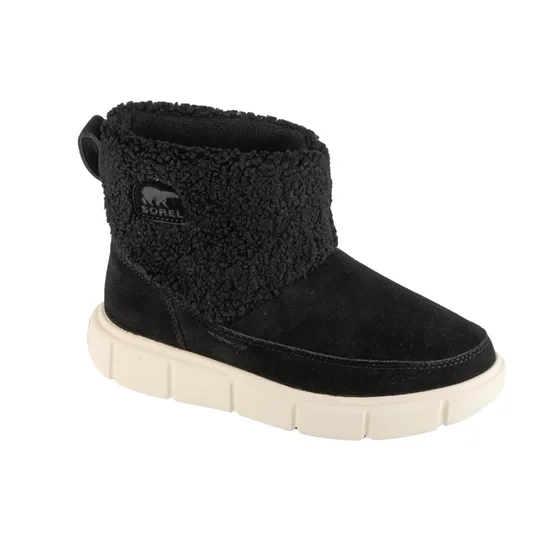 Zdjęcie produktu Sorel Explorer III Slip-on Cozy WP 2079341010, Damskie, Czarne, buty zimowe, skóra zamszowa, rozmiar: 37