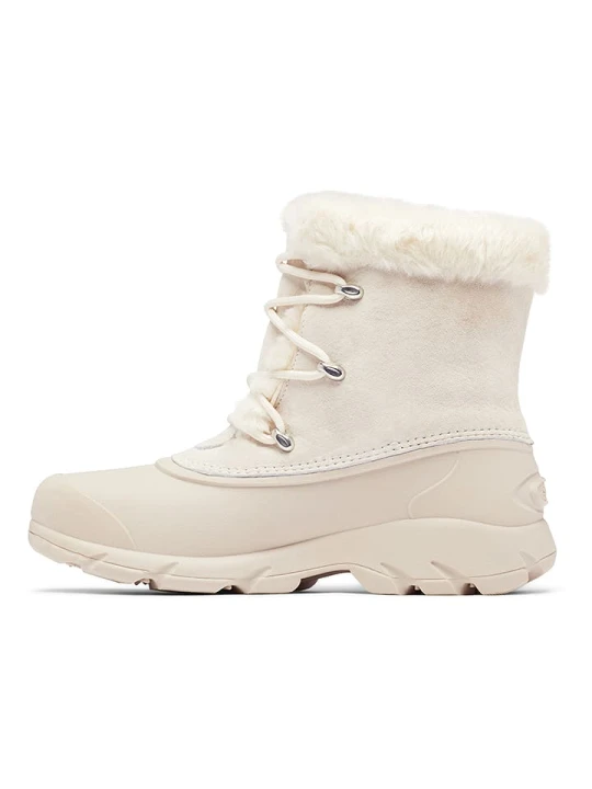 Zdjęcie produktu Sorel Skórzane botki zimowe "Snow Angel" w kolorze kremowym rozmiar: 39