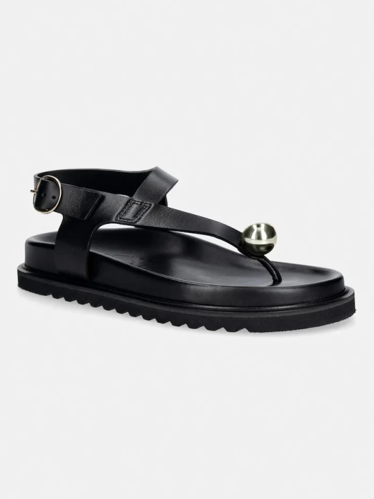 Zdjęcie produktu Souliers Martinez sandały damskie skórzane SPIAGGIA czarny